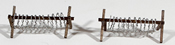 Barbed Wire Barricades Set of 3